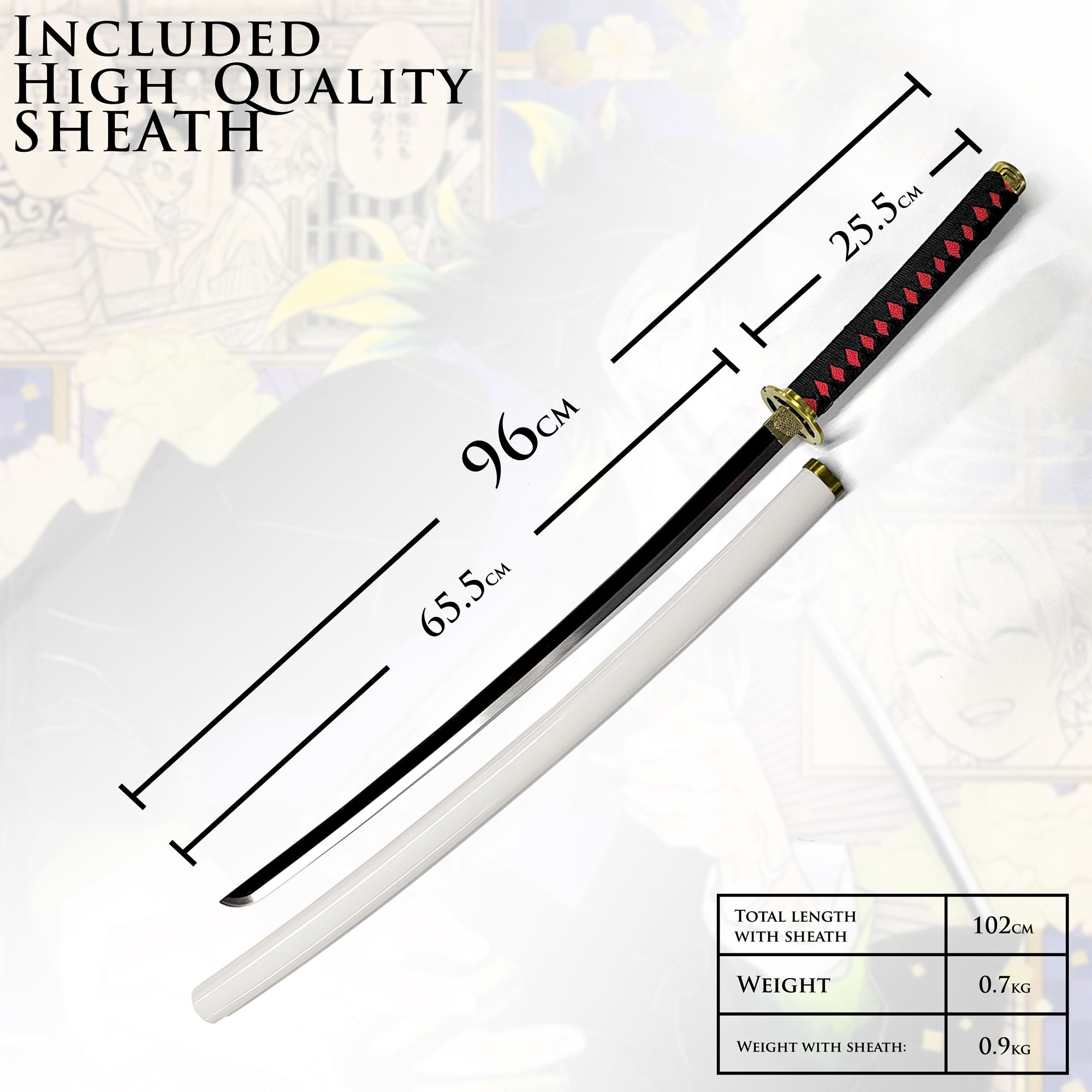 Demon Slayer - Shinazugawa Genya Sword with Sheath