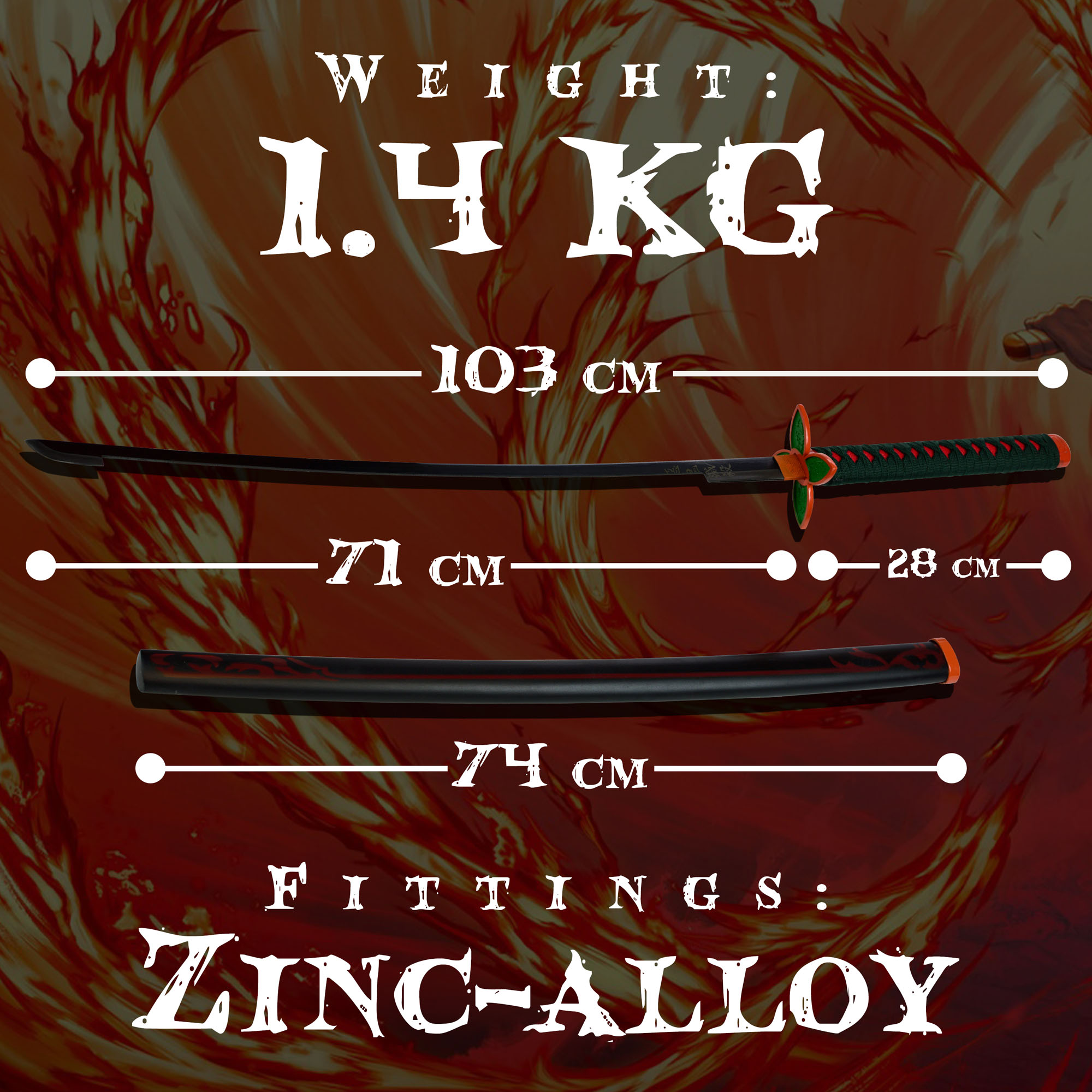 Demon Slayer: Kimetsu no Yaiba - Kochou Shinobu Schwert - Original Edition