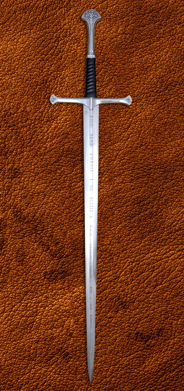 Anduril Sword Folded Steel Blade 