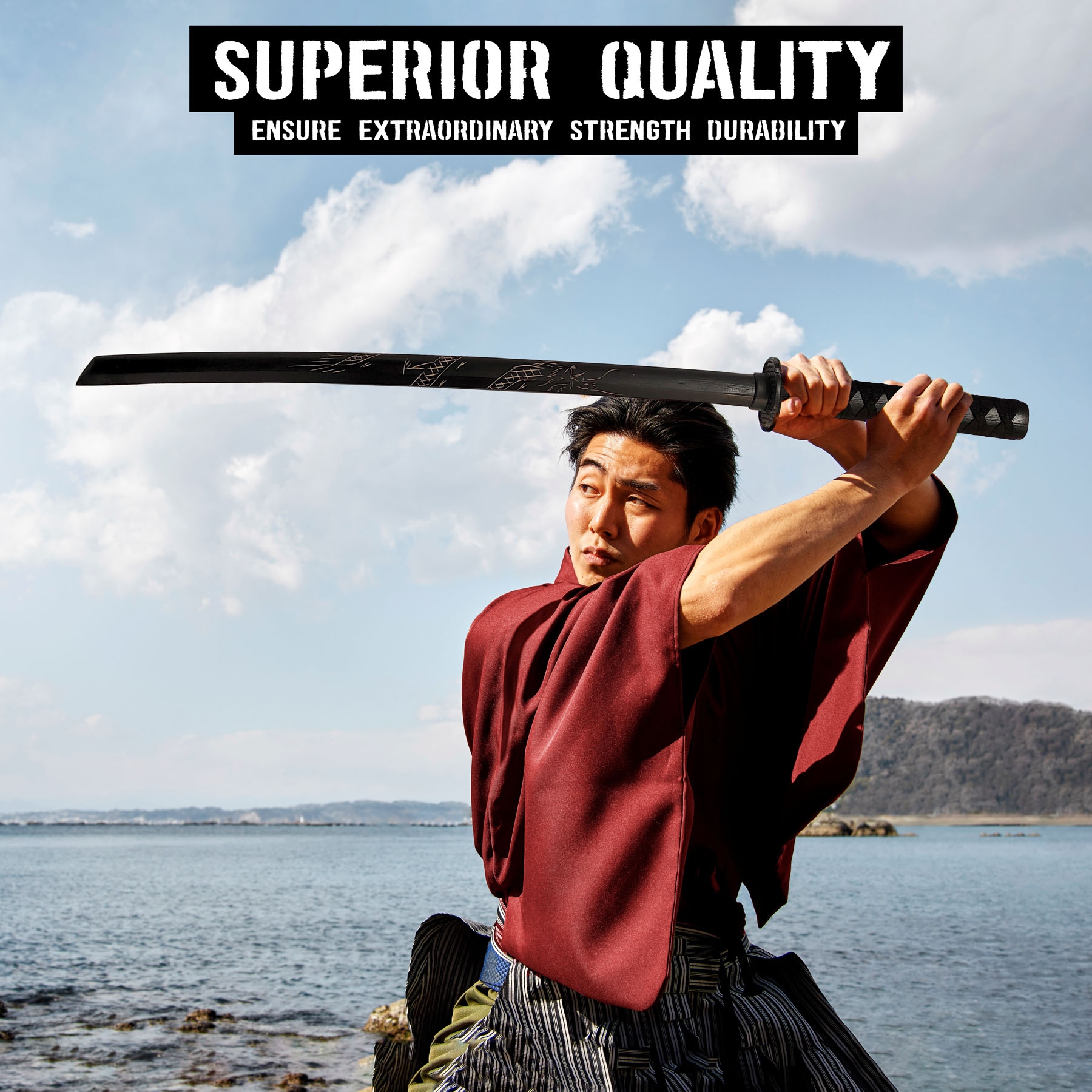 Bokken mit Drachenmuster