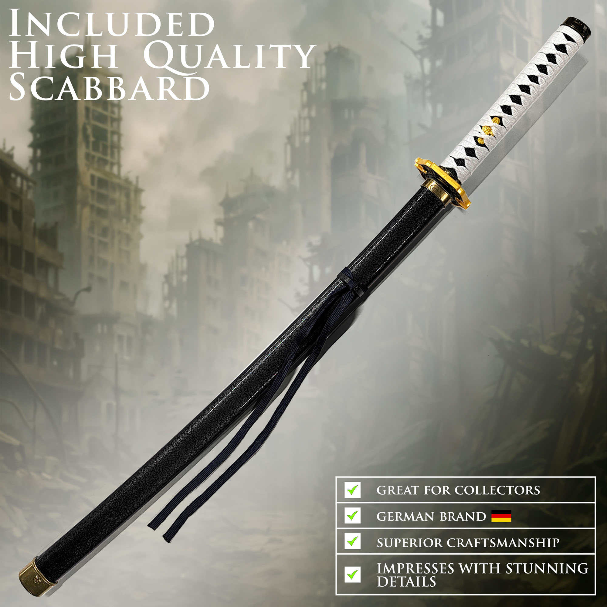 Devil May Cry 5 - Nero's Neues Schwert mit Scheide - Holzversion