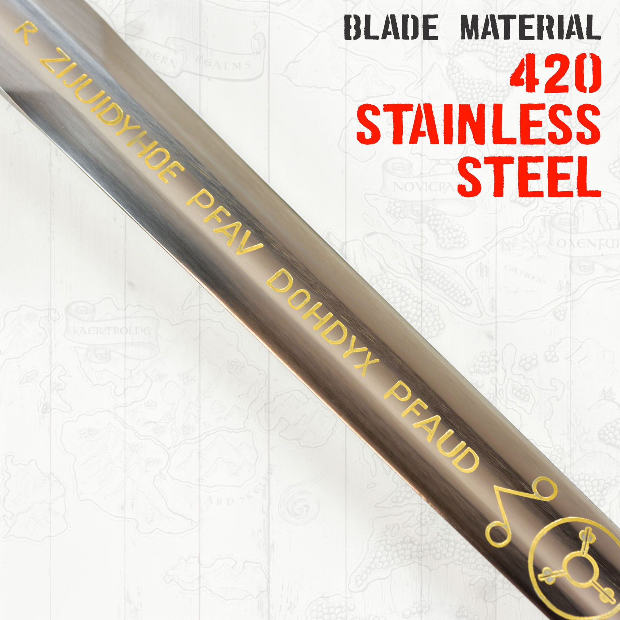 Witcher - silver sword with scabbard - type I + Wall Plaque