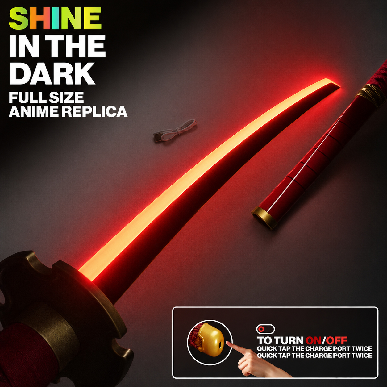 One Piece - Sandai Kitetsu Katana - LED Version