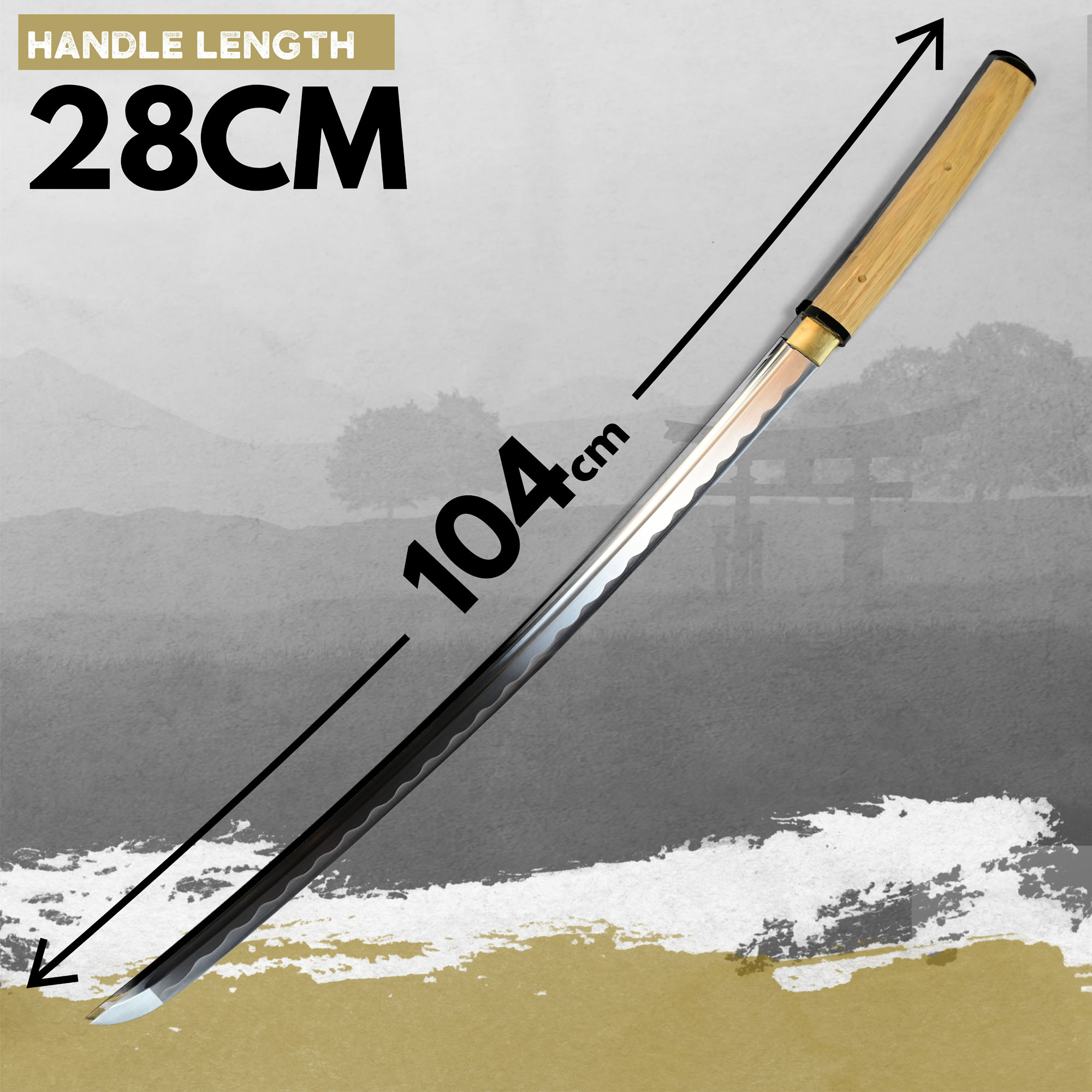 Shirasaya Katana, handgeschmiedet