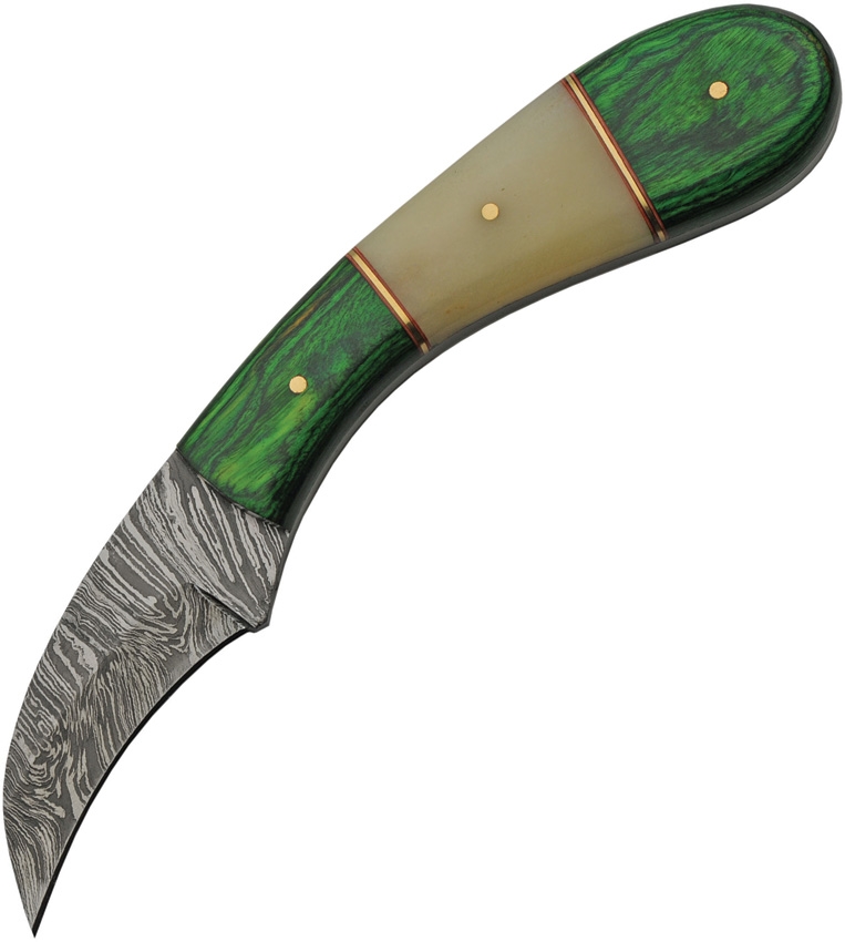 Hook Damascus Hunter Green 