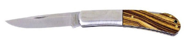 Tame Pocket Knife Steel jaws and Zebra wood grip, 7.5 cm