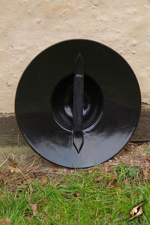 Fencing Buckler, dark metal - LARP