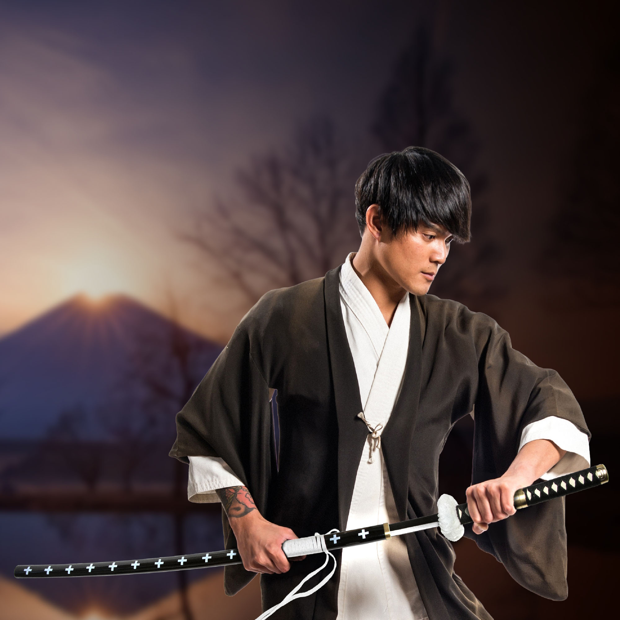 One Piece - Trafalgar Law Schwert schwarzer Griff 96 cm