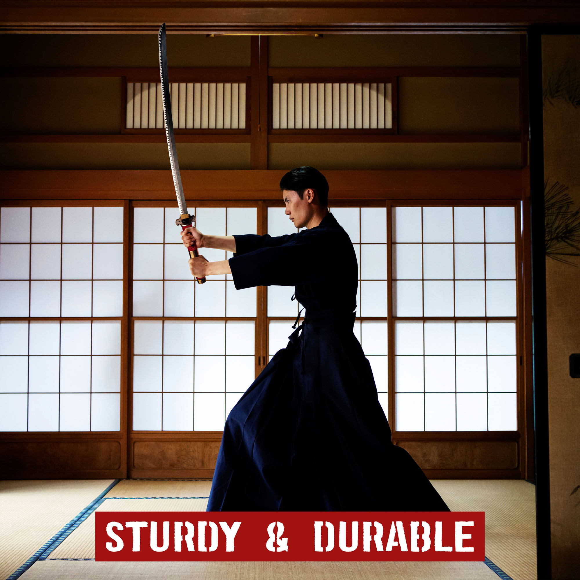 One Piece - Sandai Kitetsu Katana aus Holz mit Scheide One Piece - Sandai Kitetsu Katana aus Holz mit Scheide