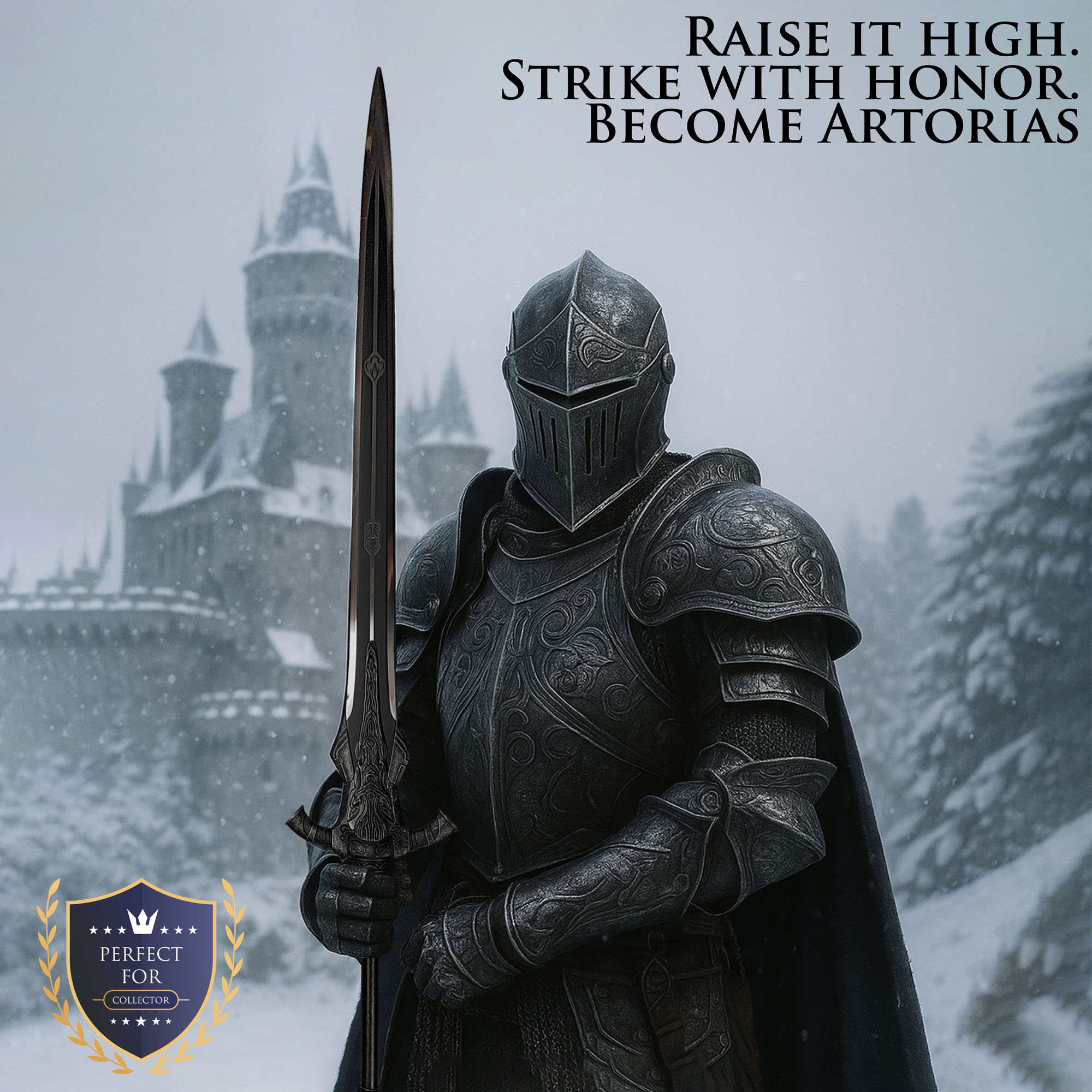 Dark Souls - Großschwert von Artorias 140cm mit Wandtafel