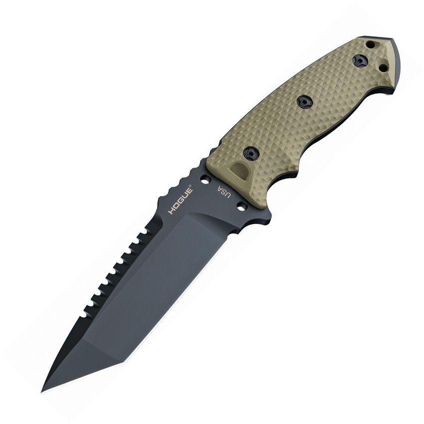 EX-F01 Tanto Fixed Blade - OD Green G10
