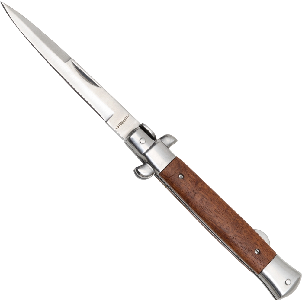 Stiletto pocket knife Redwood