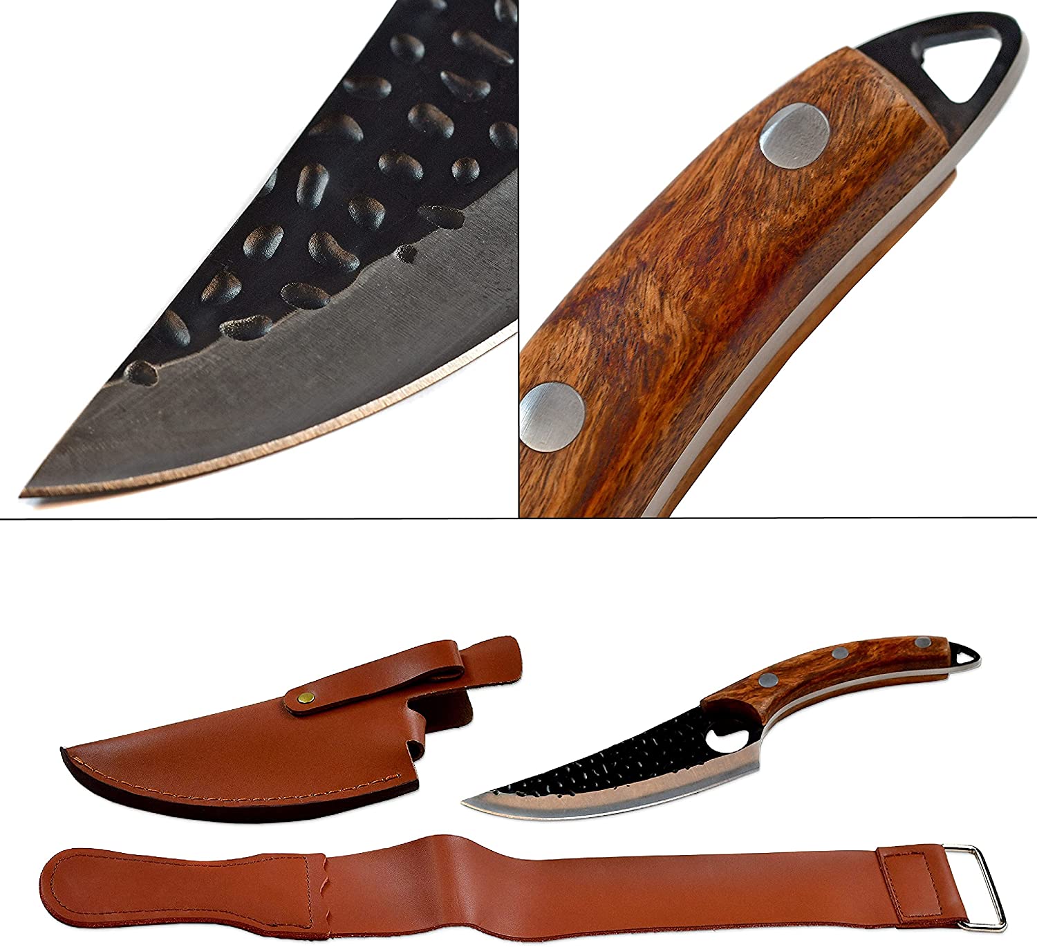 Set of 2 Serbian kitchen knives (butcher knife & cleaver) 