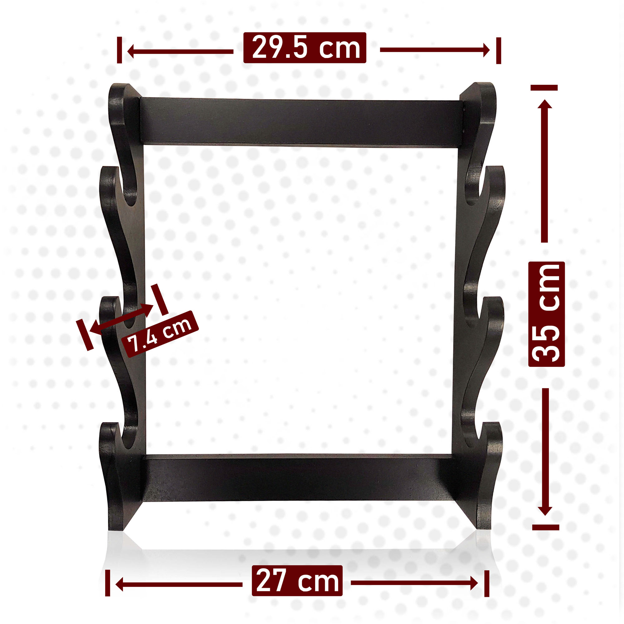 Wandhalter für drei Schwerter