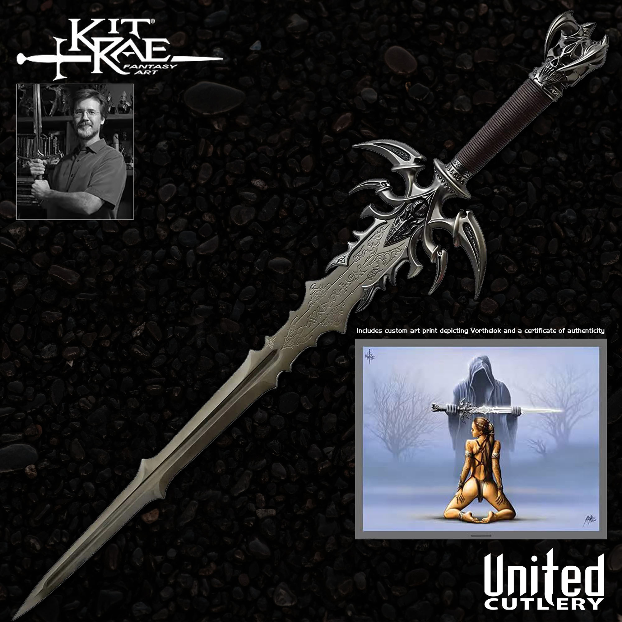 Kit Rae Vorthelok Dark Edition Fantasy Sword