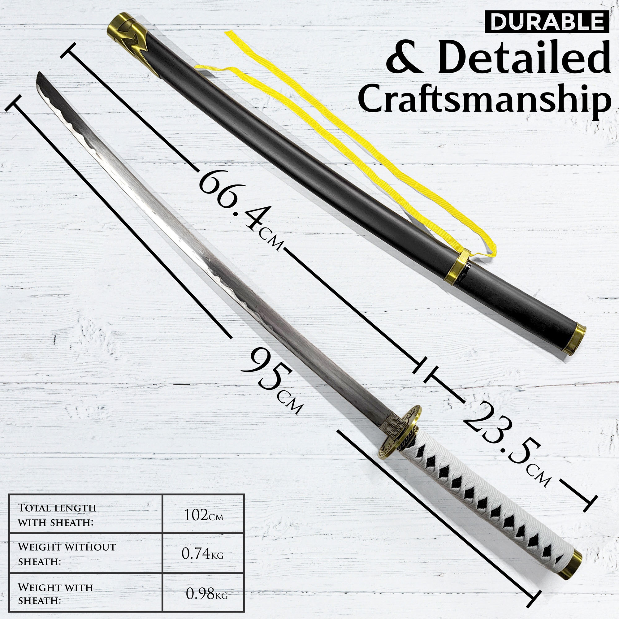 Katana der Meister: Exakte Nachbildung des Samurai-Schwertes mit Scheide Katana der Meister: Exakte Nachbildung des Samurai-Schwertes mit Scheide