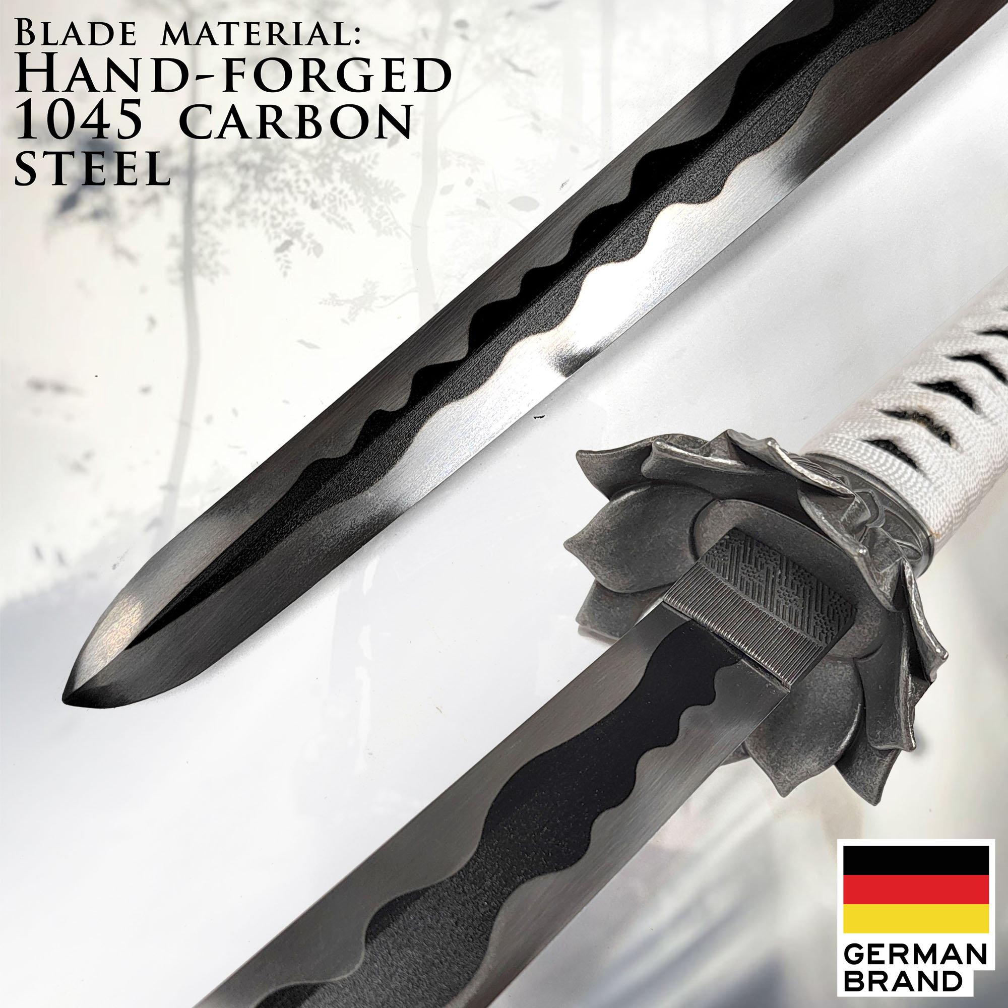 Sekiro: Shadows Die Twice – Black Mortal Blade Schwert mit Scheide, Handgeschmiedete und scharfe Klinge