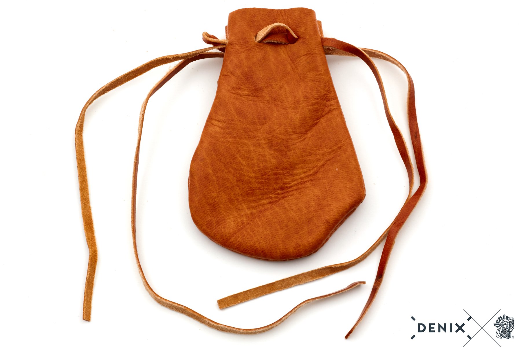 Ledertasche inklusive Münzen