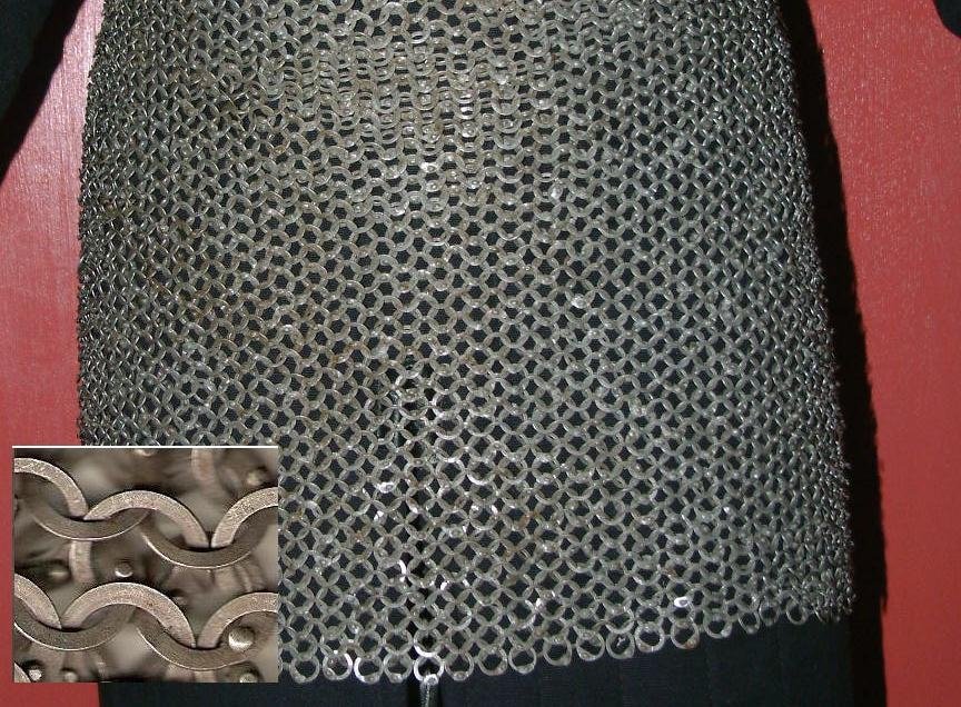 Skirt - FLAT RING ROUND RIVETED CHAIN MAIL
