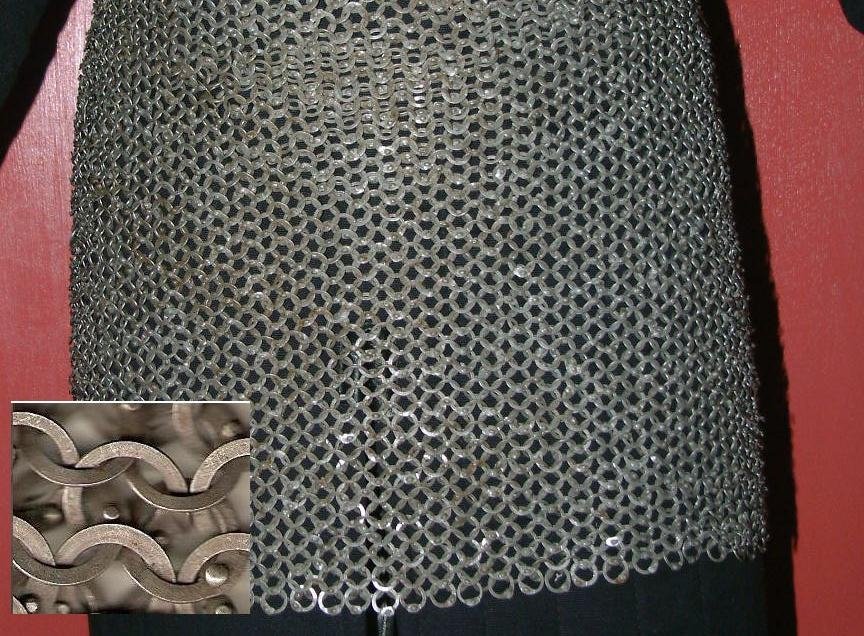 Skirt - FLAT RING ROUND RIVETED CHAIN MAIL