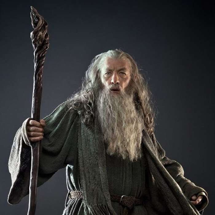 Beleuchteter Stab des Zauberers Gandalf