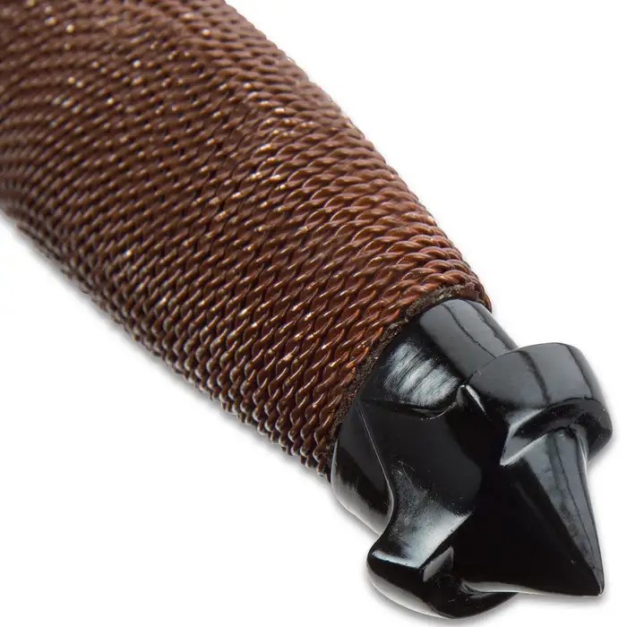 Hibben HellFyre Double Shadow Messer mit Scheide - Damast Stahlklinge 