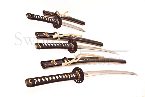 3-teiliges "Töte Bill" Hattori Hanzo Schwert Set handgeschmiedet