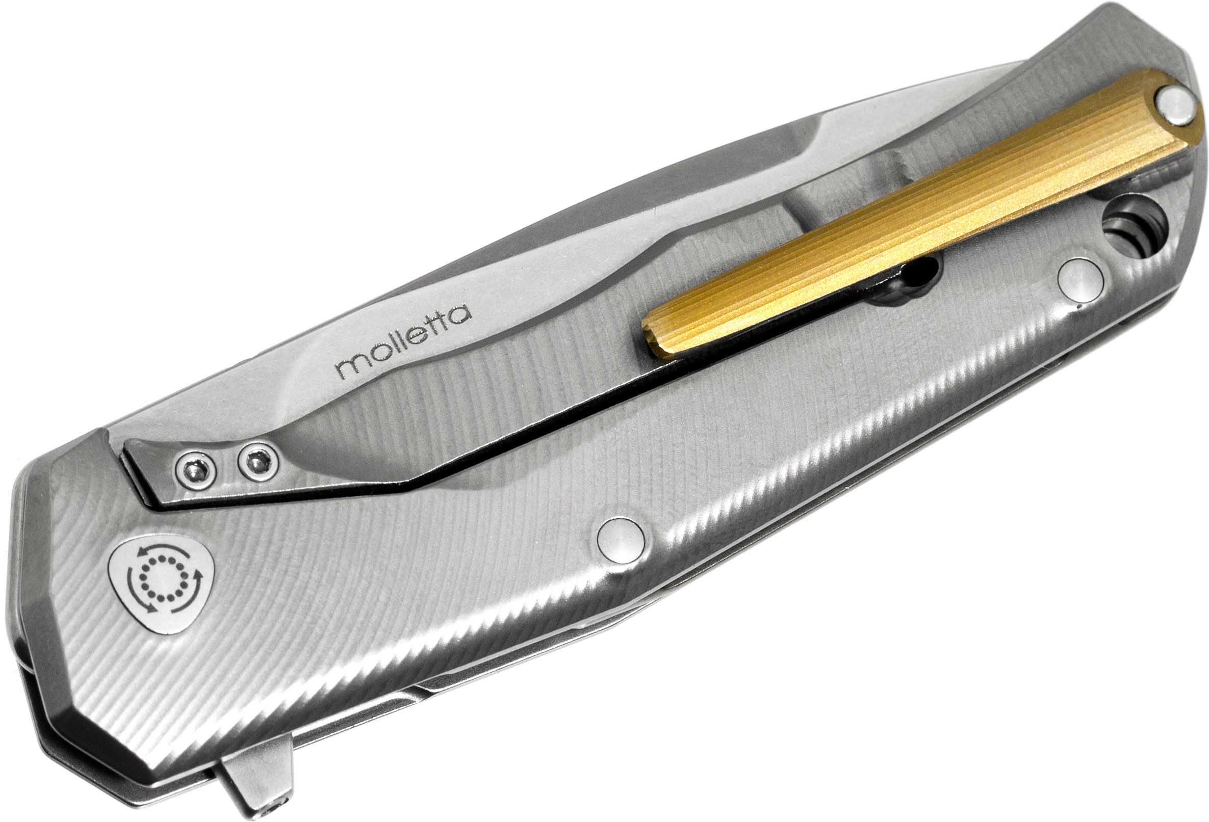 Three Rapid Exchange, Klinge aus M390, Griffe aus mattiertem Titan