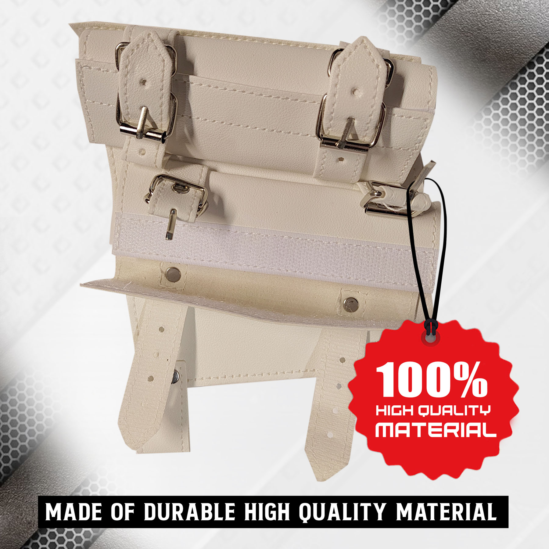 Belt sword holder for 2 swords on the same side, white