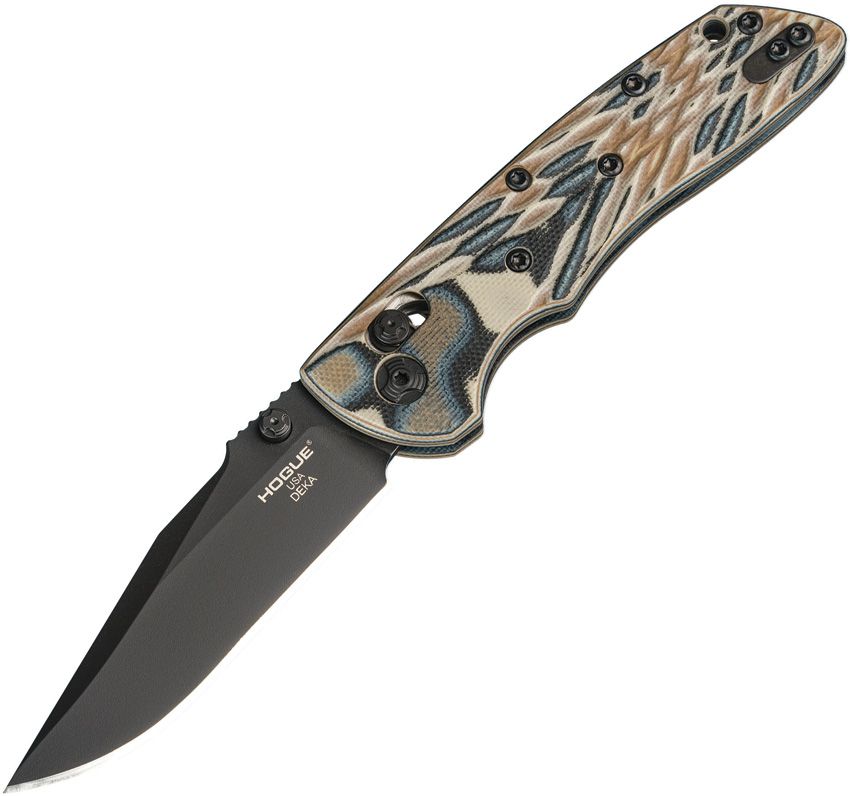 Deka ABLE, CPM-20CV Black Cerakote Blade, FDE G10 Handle