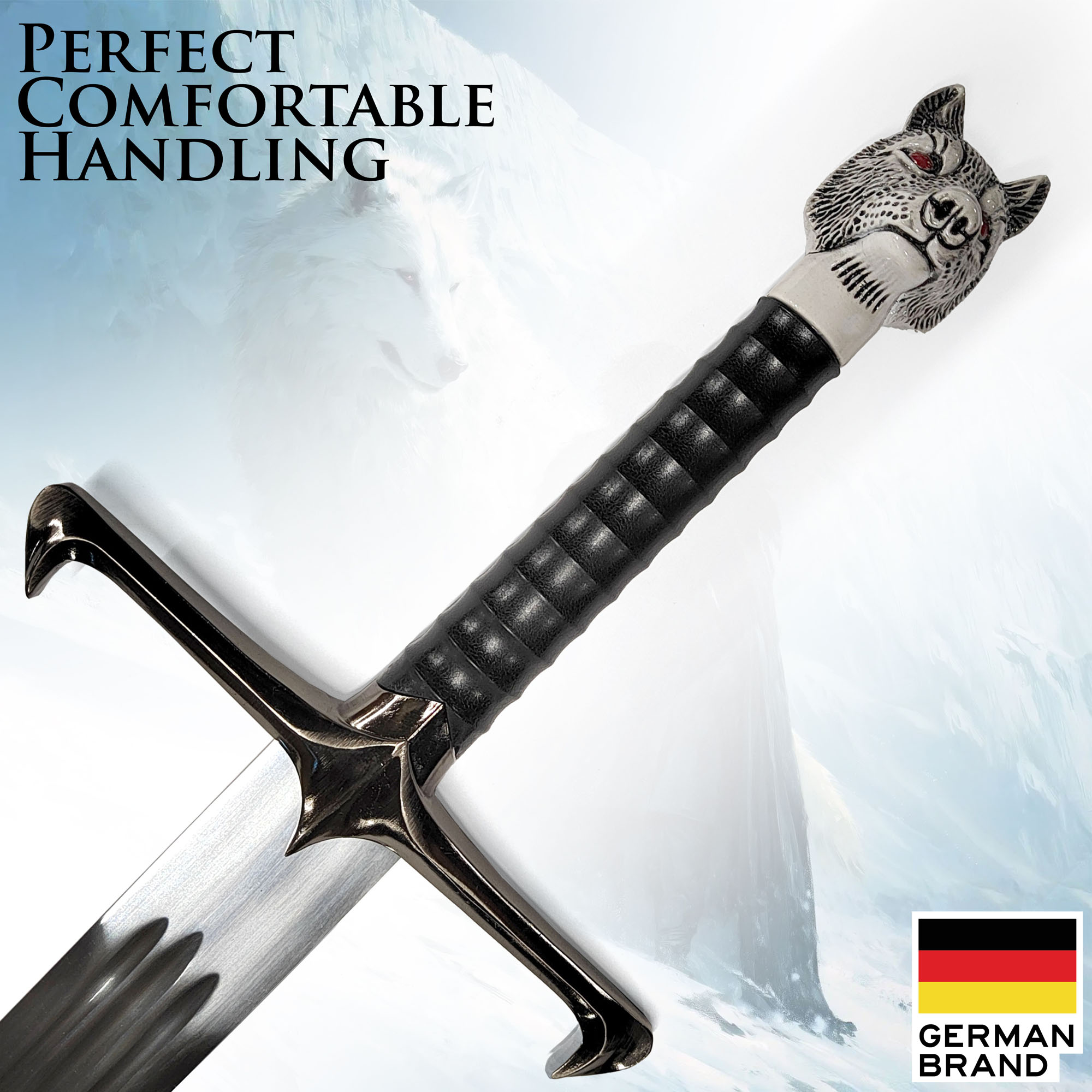 Jon Snow's "Longclaw" Replica Sword (Game of Thrones) with Wall Mount