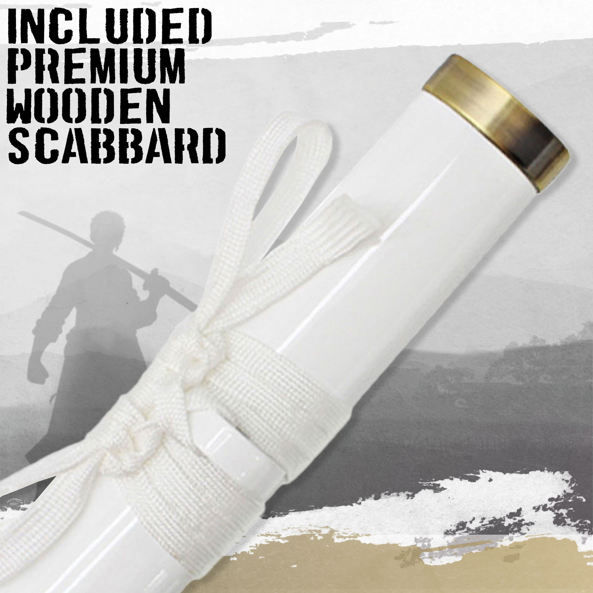 One Piece - Wado-Ichi-Monji Katana aus Holz mit Scheide One Piece - Wado-Ichi-Monji Katana aus Holz mit Scheide