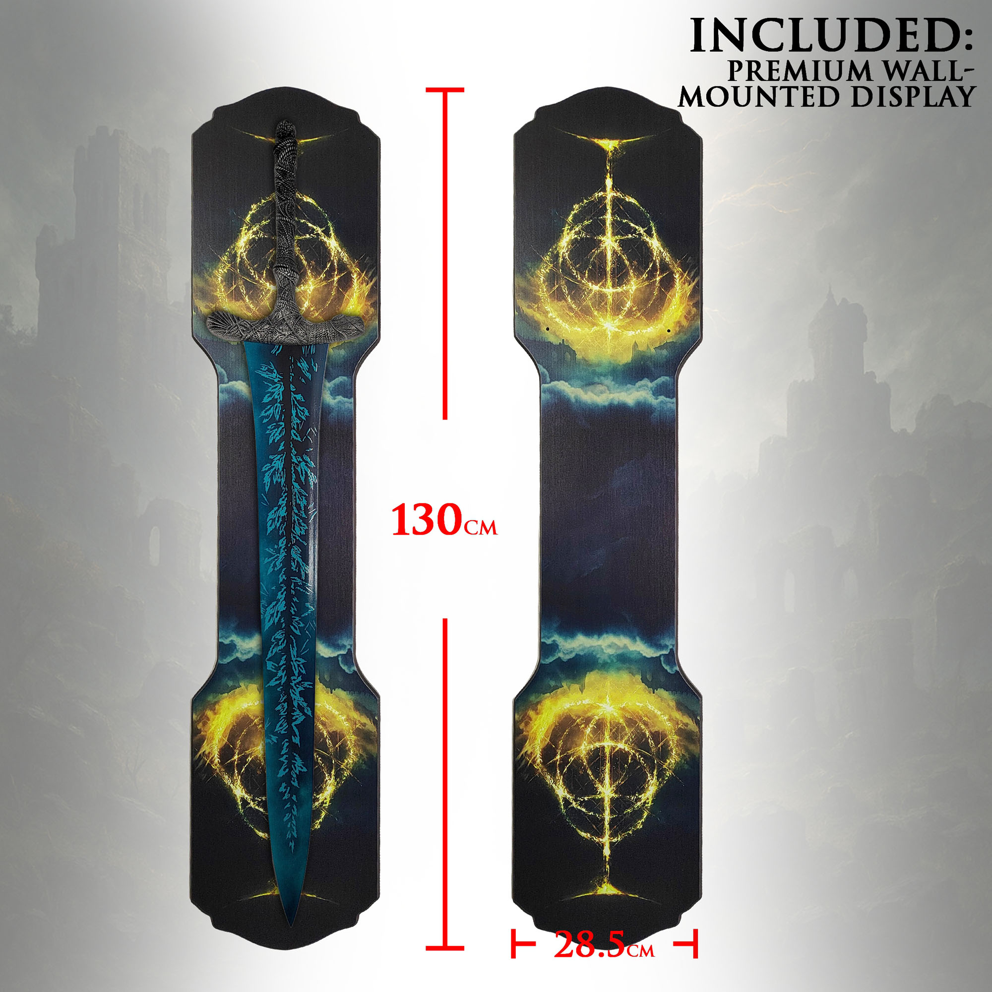 ELDEN RING - DARK MOON GREATSWORD with big Plaque