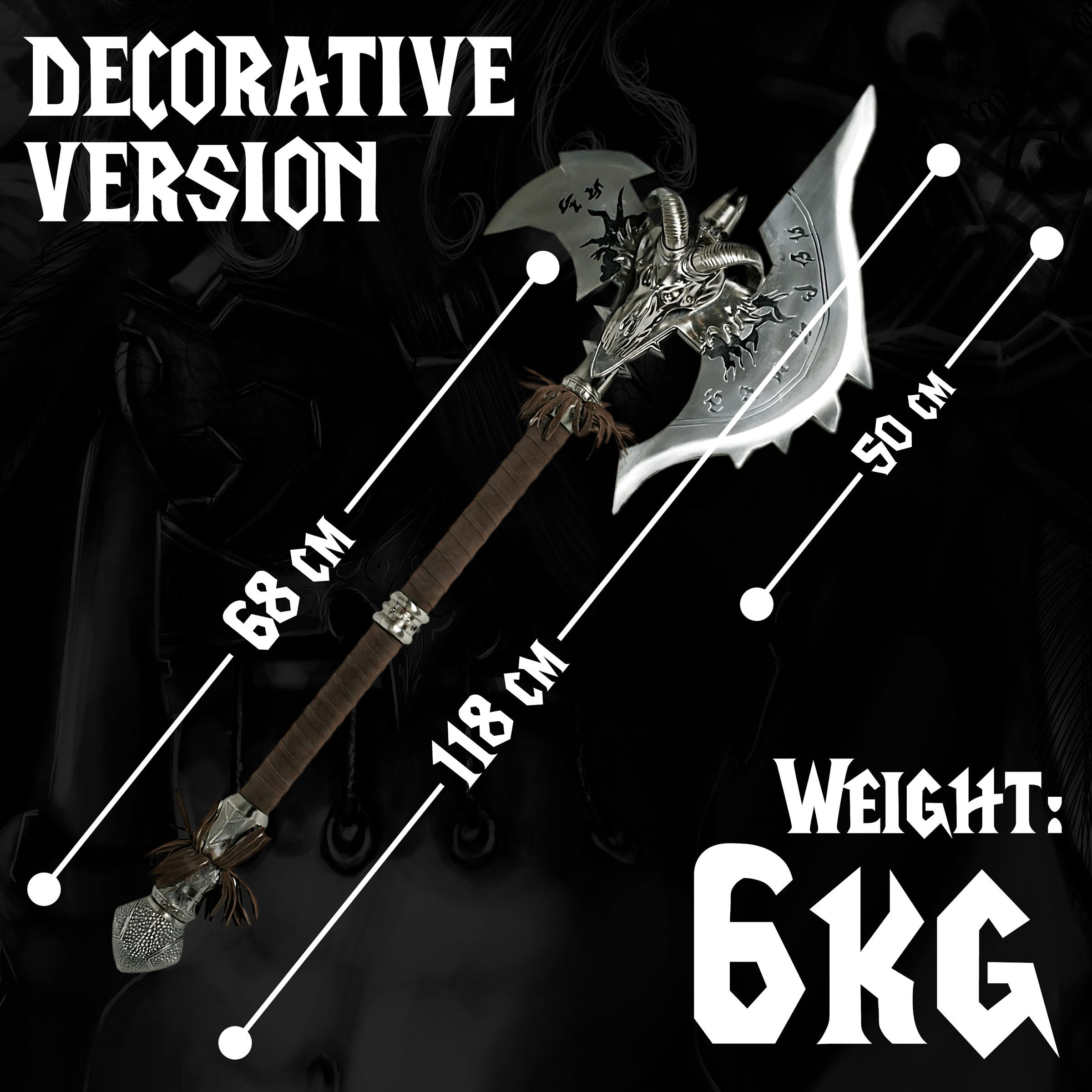 Warcraft - Shadowmourne axe - decorative version