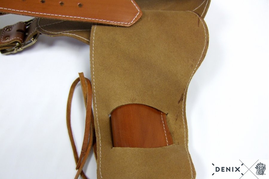 Leather Colt Belt, for 1 colt, with 24 balls, with sheriff's star