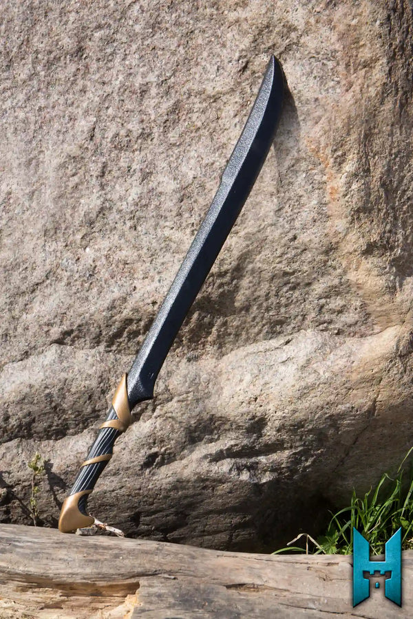 Elven Hunter Blade - Epic Black & Gold - 75cm