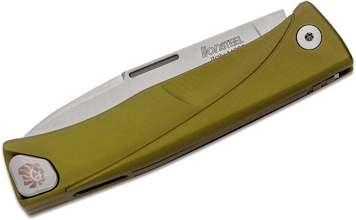 Thrill, M390 Satin-Klinge, grüner Aluminiumgriff