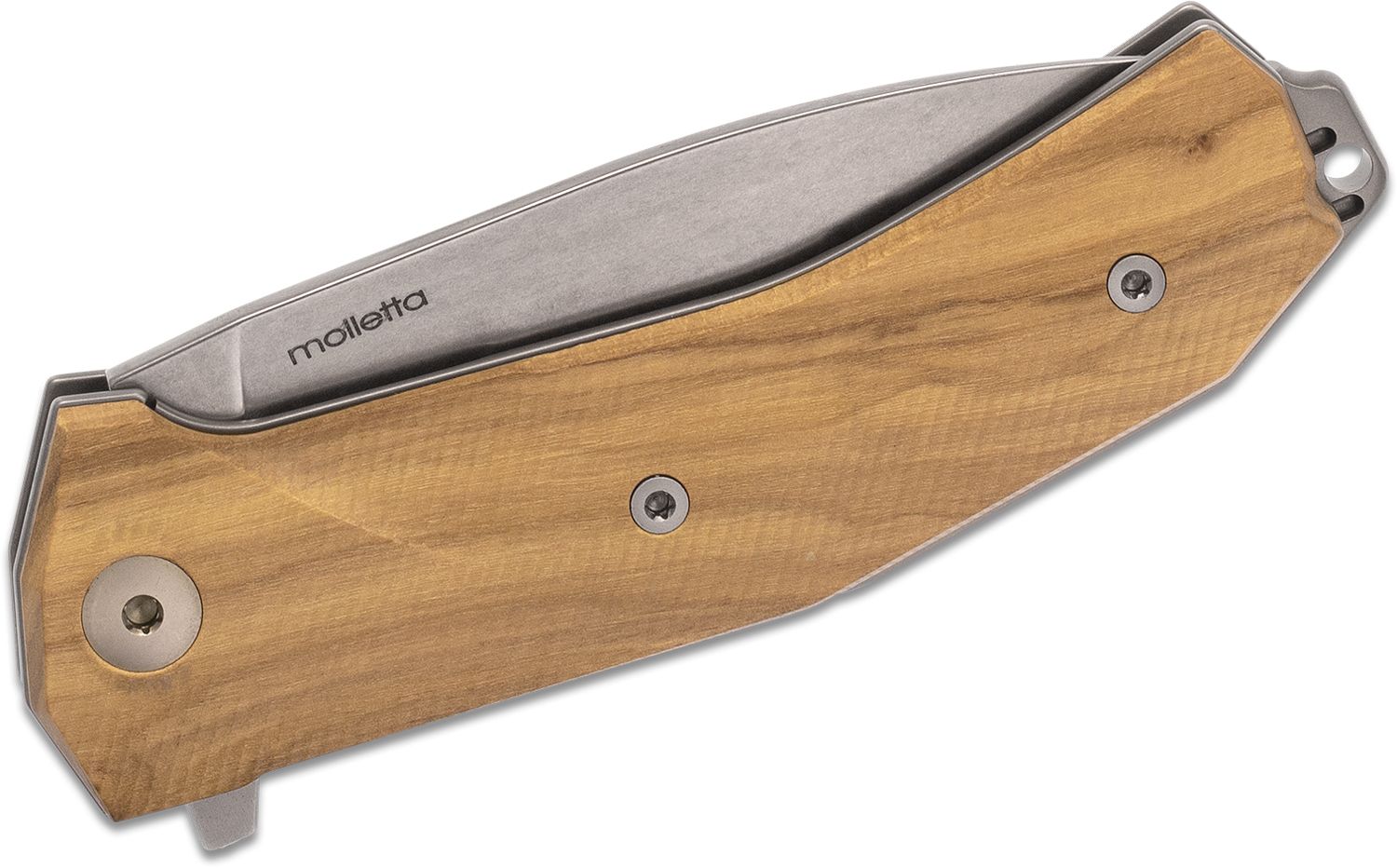 KUR, Sleipner Stonewashed Blade, Olive Wood Handle