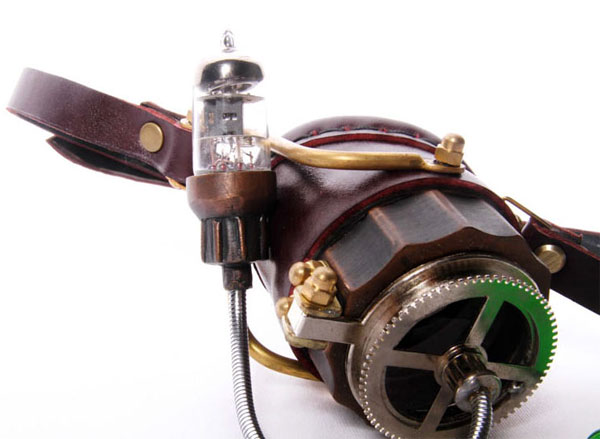 Monokel mit LED braun