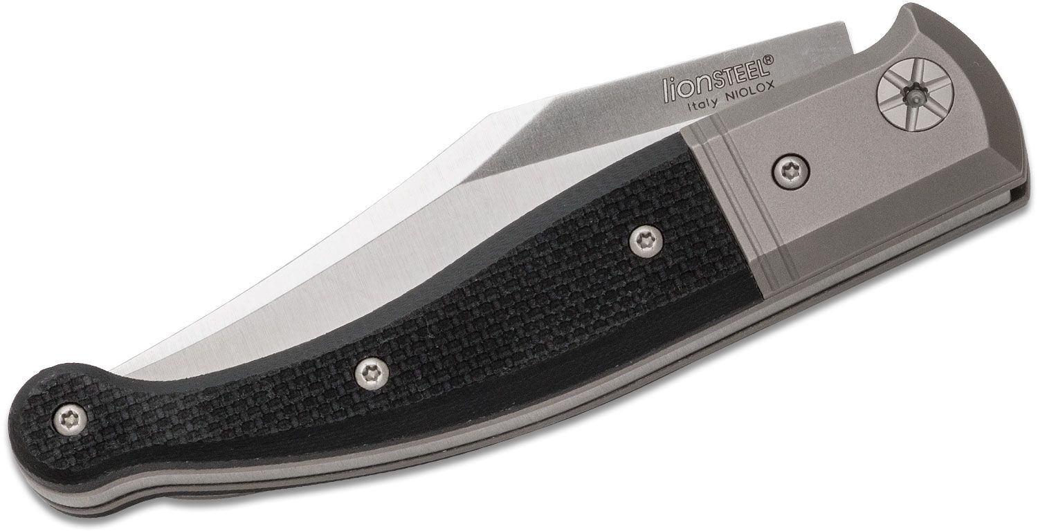 Gitano GT01 GBK, Niolox Clip Point-Klinge, schwarzer G10-Griff