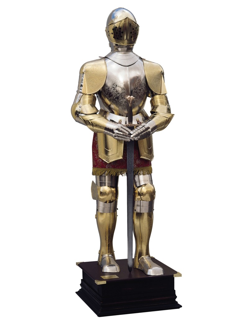 Armor of Charles V, gold finish 
