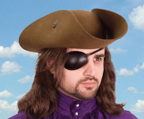 Leather eye patch – right eye