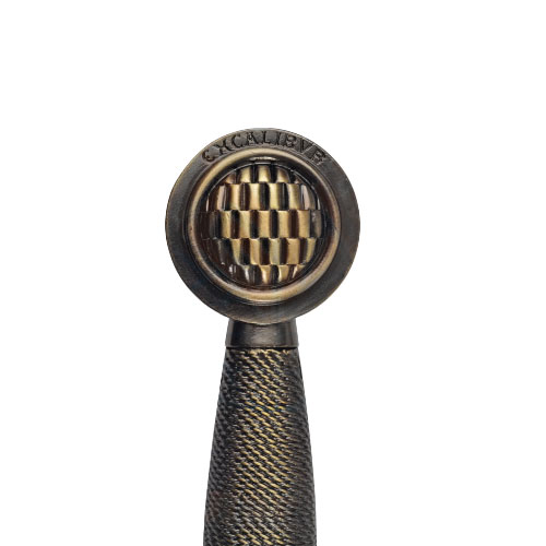 Excalibur, Schwert Arthurs messingfarben, rote Scheide