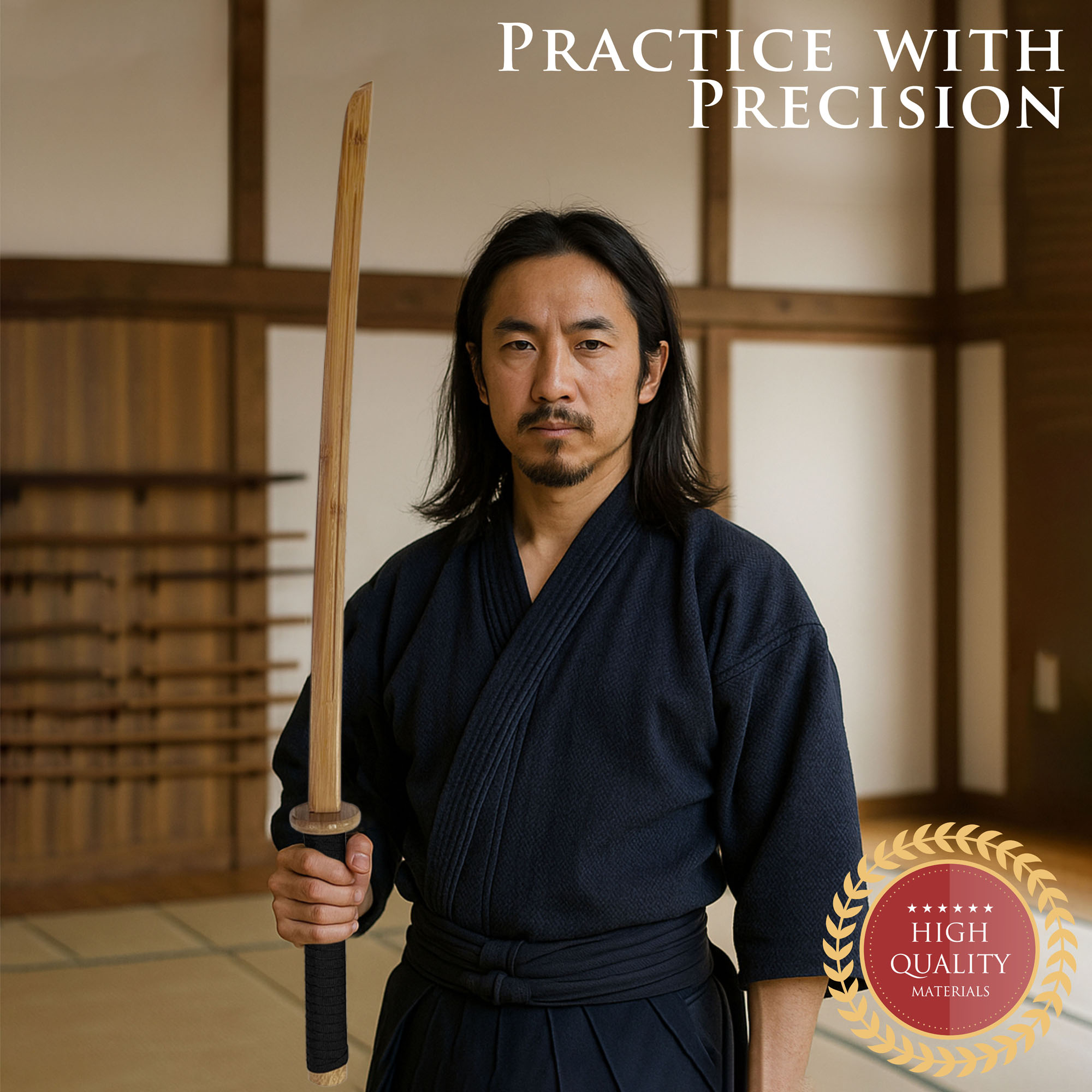 Katana Bokken mit Scheide - Holzversion