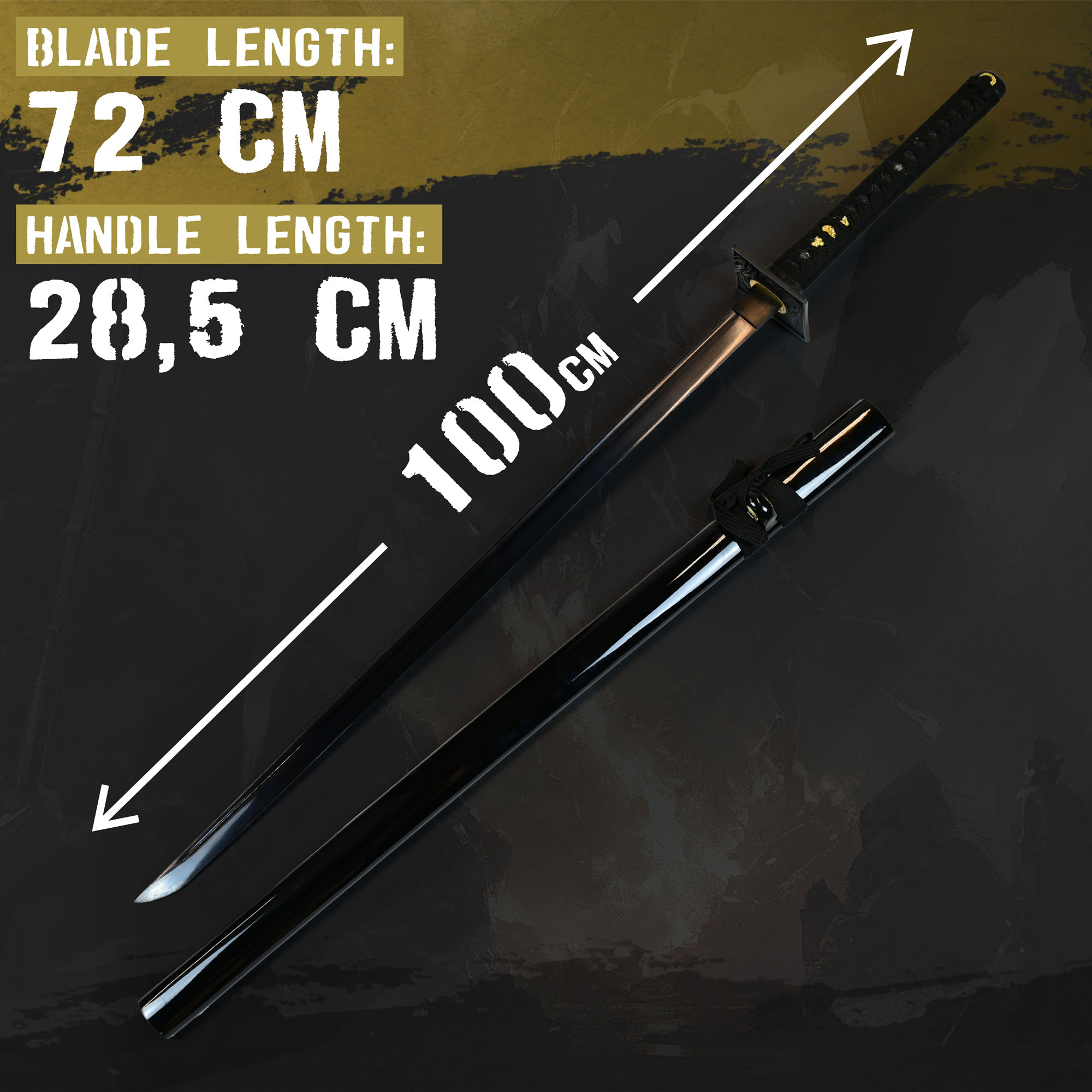 Black Damaskus Ninjato