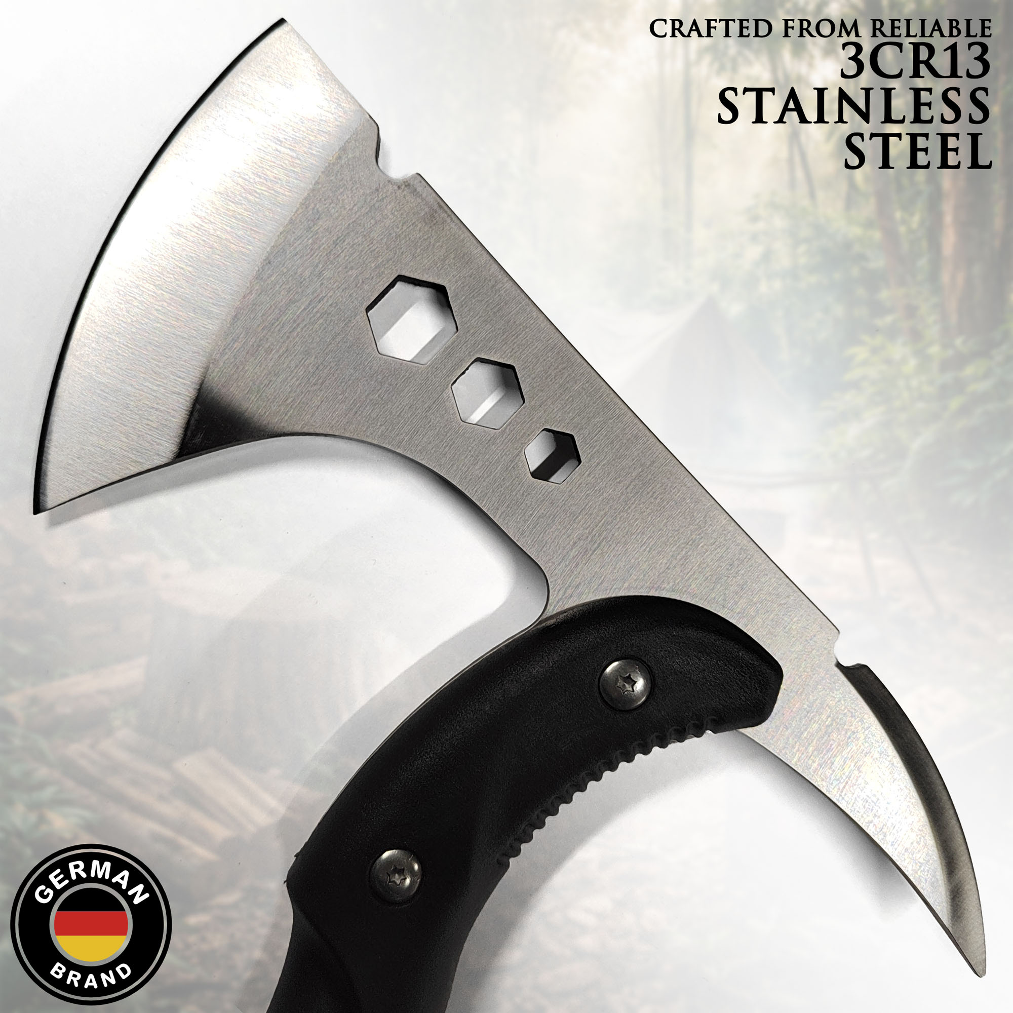 Taktisches Outdoor-Beil / Tomahawk – 43cm Survival-Axt