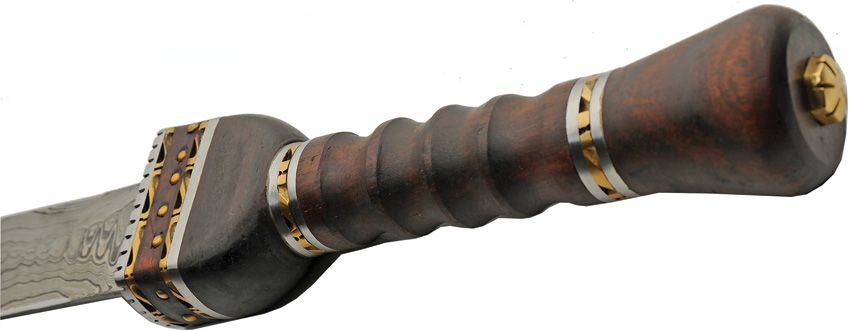 Fancy Damascus Short Sword