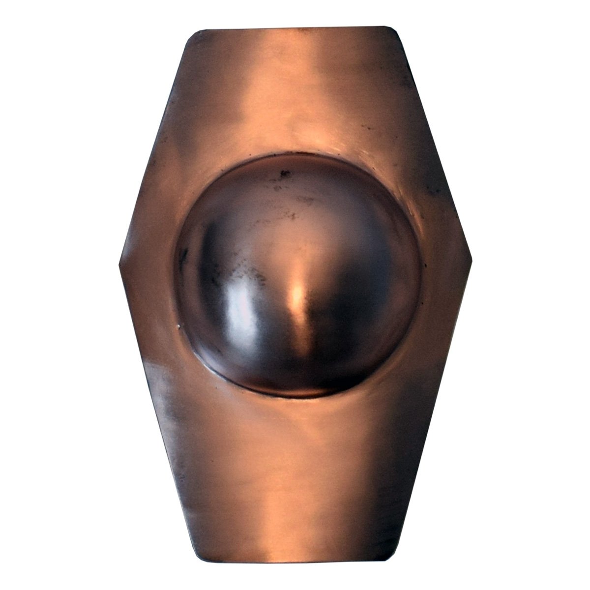 Rectangular shield boss with round edges (bronze)