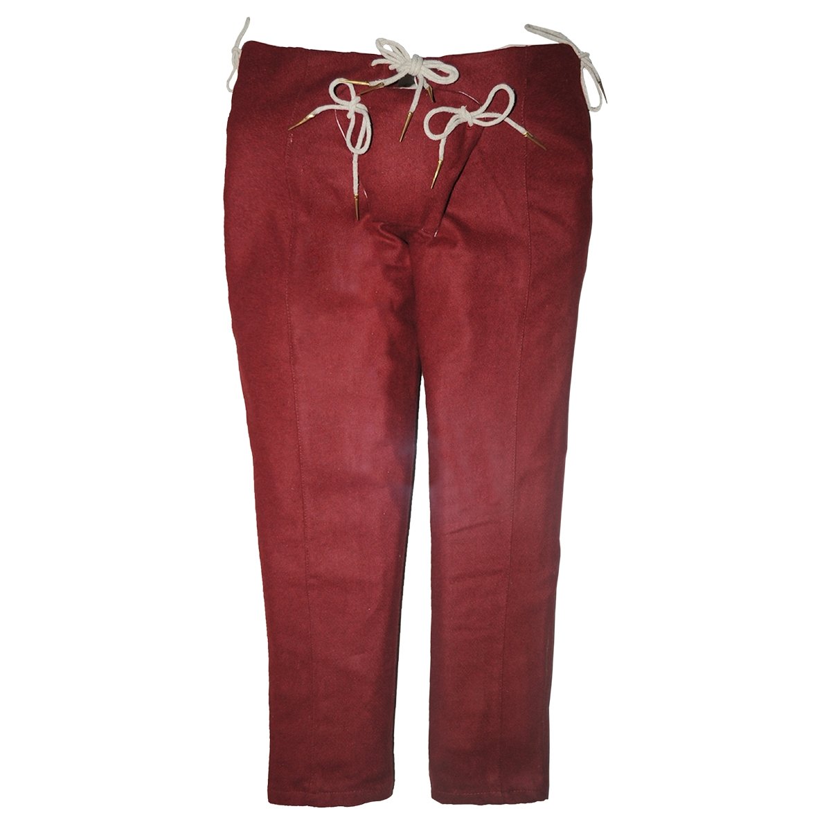 Man's 15th C. Trousers - Maroon, Size M
