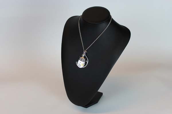 Steampunk Pendant with Necklace - Owl